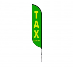 Pre-Printed Tax Service Feather Flag