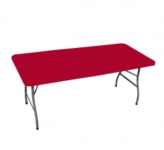 6' Rectangle Table Toppers - Red