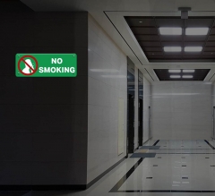 Reflective No Smoking Restroom Signs