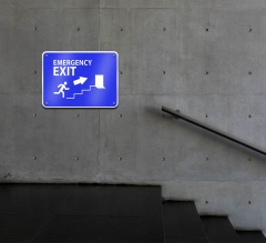 Reflective Exit Compliance Signs