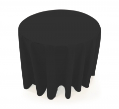 31.5'' Round Table Throws - Black