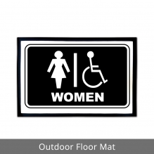 Women Restroom Outdoor Floor Mats