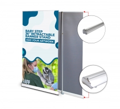 Baby Step 36'' Retractable Banner Stand