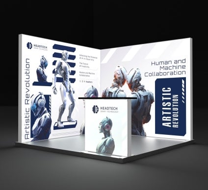 10 Ft Backlit Trade Show Display - Design 5