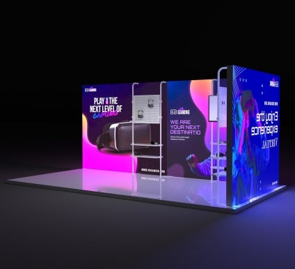 20 Ft Backlit Trade Show Display - Design 5