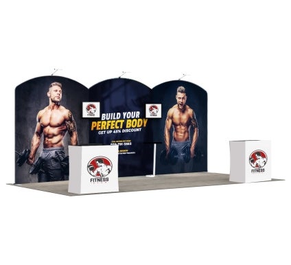 20 Ft Trade Show Booth - Design 8