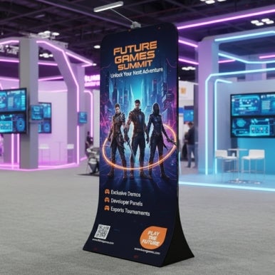 13 Ft Tension Fabric Display Stand for Trade Show