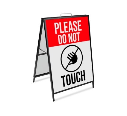 Caution Metal A Frames