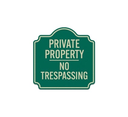 No Trespassing Aluminum Sign (Reflective)