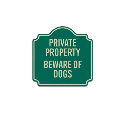 Beware Of Dogs Aluminum Sign (Reflective)