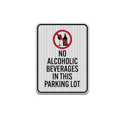 No Alcoholic Beverages Aluminum Sign (EGR Reflective)