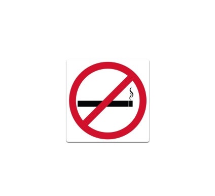 No Smoking Symbol Decal (Non Reflective)