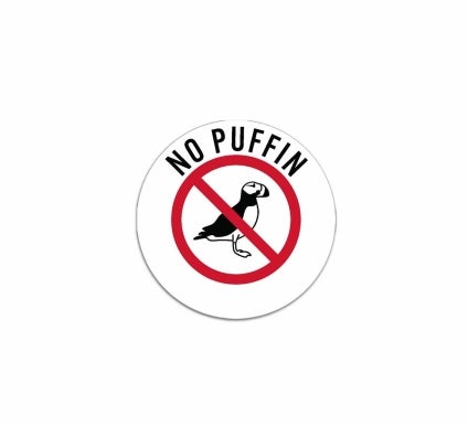 No Smoking Labels Decal (Non Reflective)