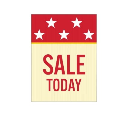 Sale, Today Corflute Sign (Non Reflective)