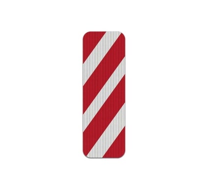 High Intensity Reflective Delineator Red White Aluminum Sign (HIP Reflective)