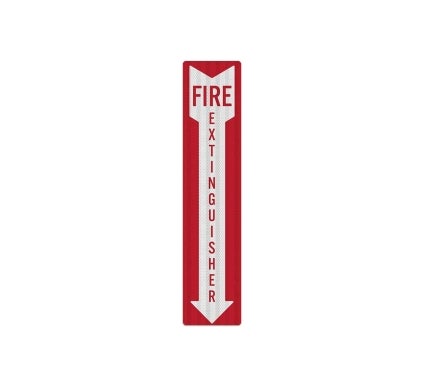 Fire Extinguisher Decal (EGR Reflective)