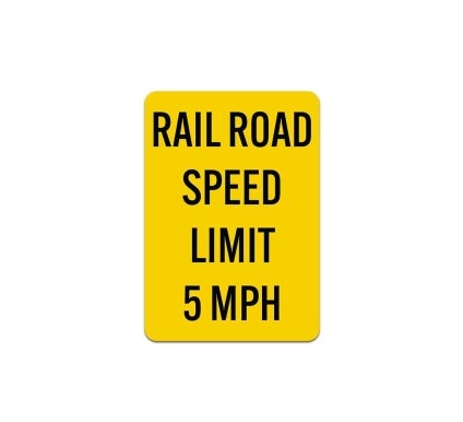 Speed Limit 5 MPH Aluminum Sign (Non Reflective)