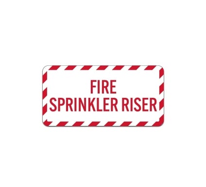 Fire Sprinkler Riser Plastic Sign