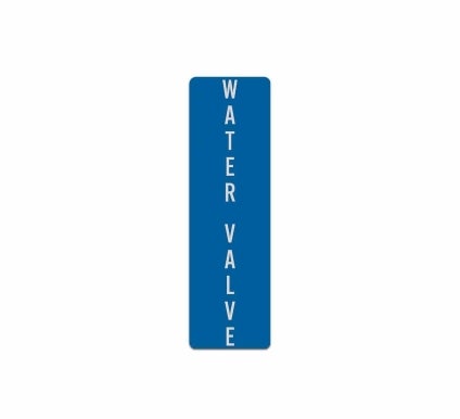 Water Valve Decal (Reflective)