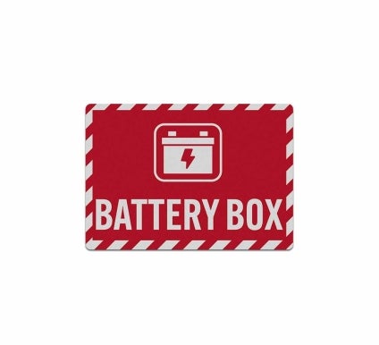 Battery Box Decal (Reflective)