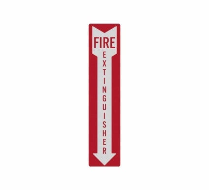 Fire Extinguisher Decal (Reflective)