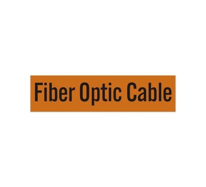 Voltage Marker Fiber Optic Cable Decal (Reflective)