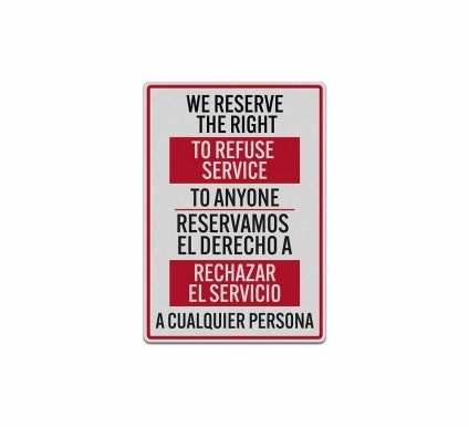 Bilingual Business Decal (Reflective)