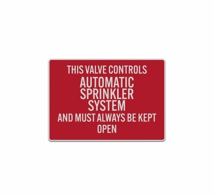 Sprinkler Valve Decal (Reflective)