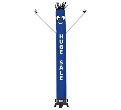 Huge Sale Inflatable Tube Man Blue with White Arms - Graphic