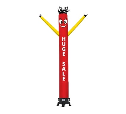 Huge Sale Inflatable Tube Man Red with Yellow Arms - Graphic