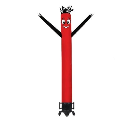 Red With Black Arms Inflatable Tube Man - Graphic