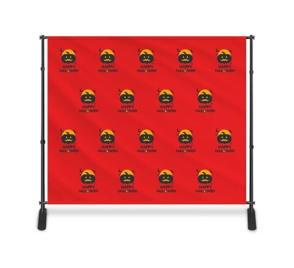 Halloween 10 ft x 8 ft Step and Repeat Adjustable Banner Stands