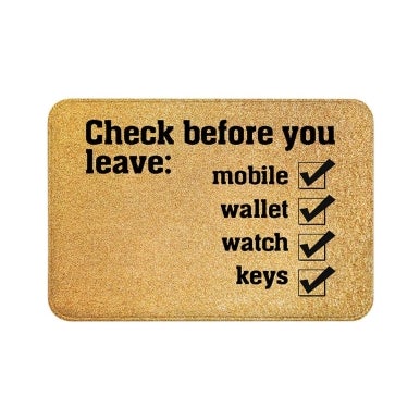 Checklist Floor Mats