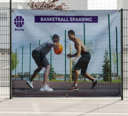 Fabric Mesh Fence Banners