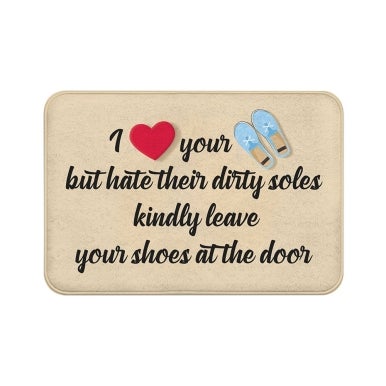 Leave Your Shoes Floor Mats
