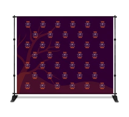 Halloween Step and Repeat Fabric Banners