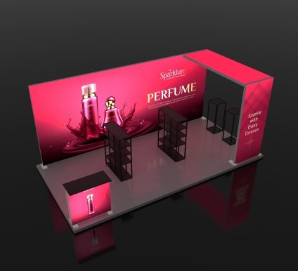 20 Ft Backlit Trade Show Display - Design 2