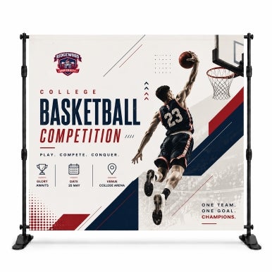Non Retractable - Adjustable Banner Stands