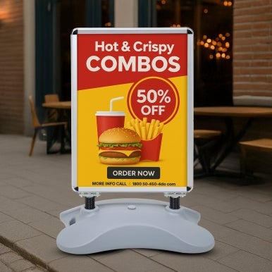 Wind Resistant Sidewalk Sign