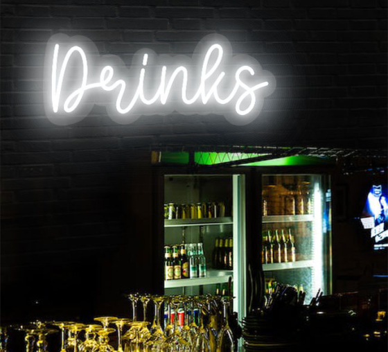Custom Drinks Neon Sign Online at Best Prices | Bestofsigns.com