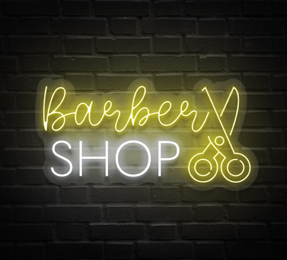 Custom Barber Shop Neon Sign Online at Best Prices | Bestofsigns.com