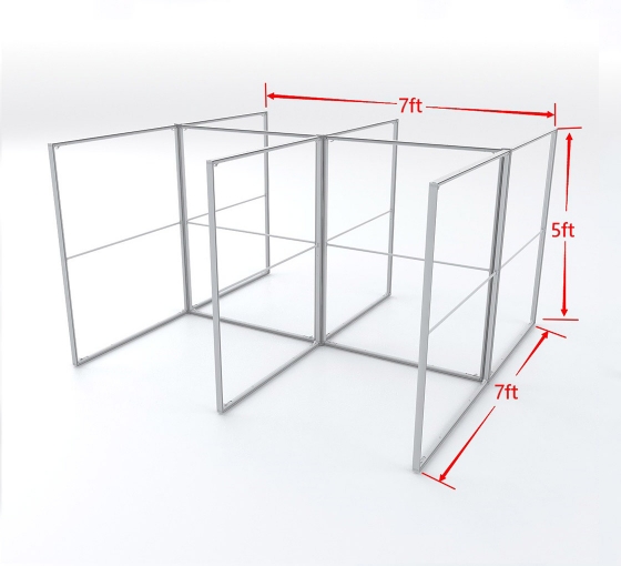 Buy 6-desk SEG Office Desk Partitions - Save Up to 20%