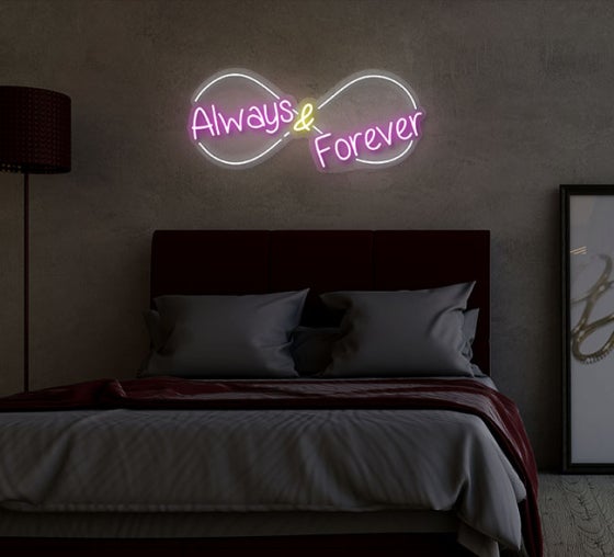 Always And Forever Neon Sign Online| Fast Delivery - Bannerbuzz.com