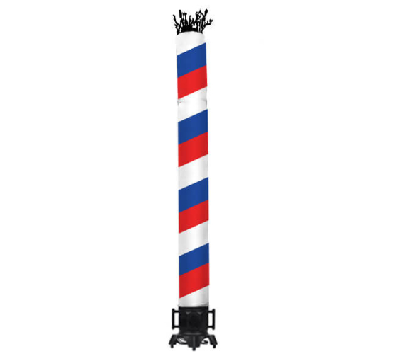 Barber Pole (Red, White, Blue) Inflatable Tube