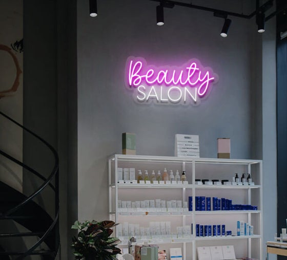 Beauty Salon Neon Sign Online| Fast Delivery - Bannerbuzz.com