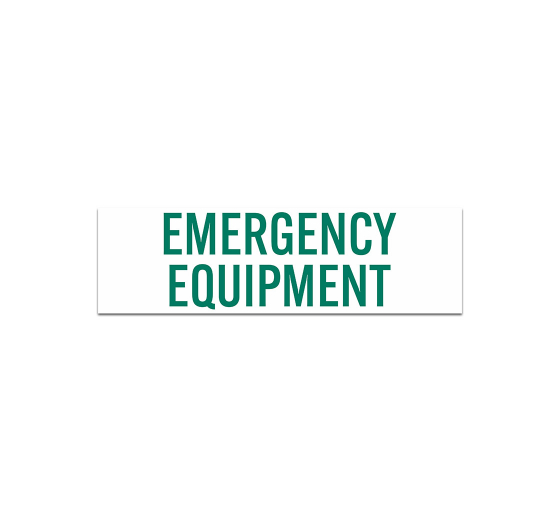 Emergency Equipment Magnetic Sign (Non Reflective)