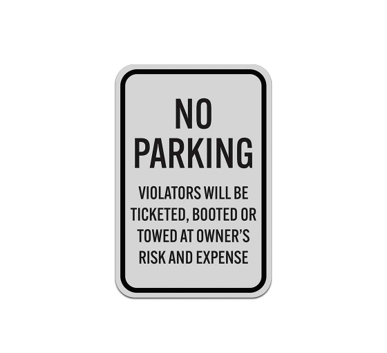 Auto Boot Parking Aluminum Sign (Reflective)