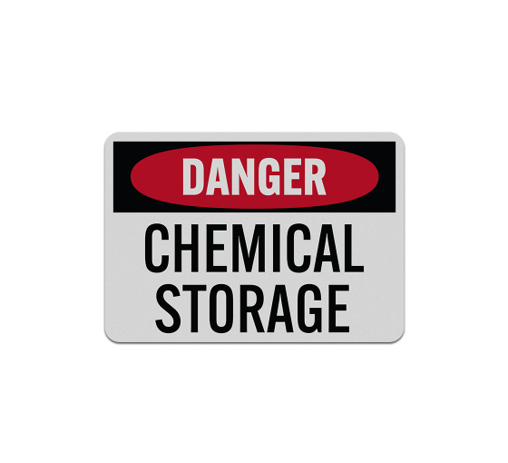 OSHA Chemical Hazard Aluminum Sign (Reflective)