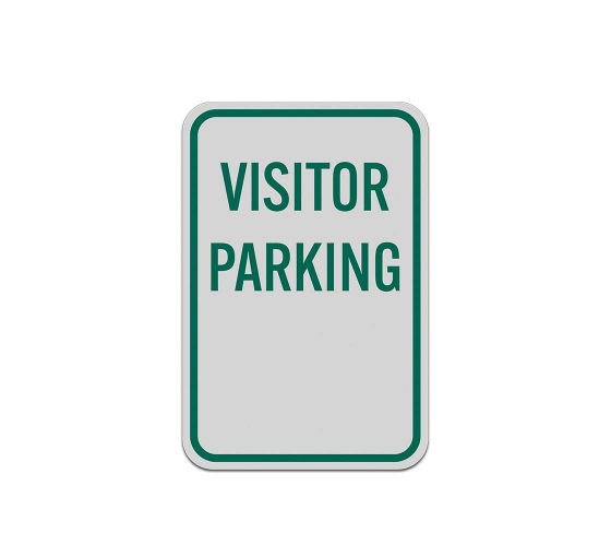 Reserved Visitor Parking Aluminum Sign (Reflective)