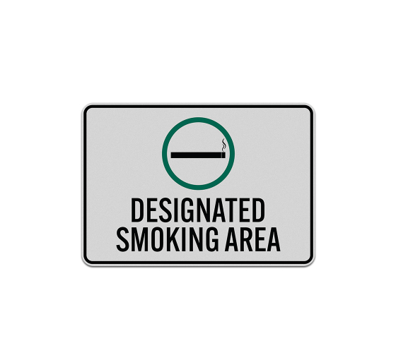State No Smoking Aluminum Sign (Reflective)